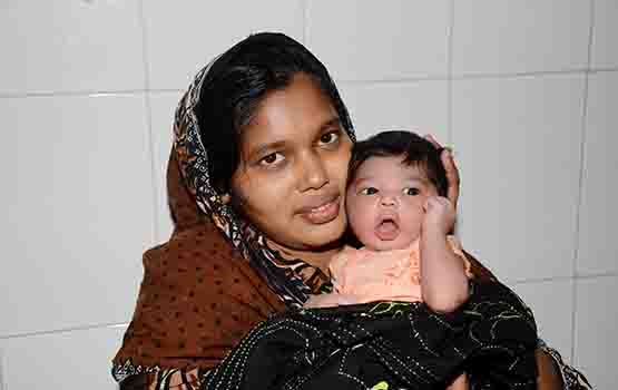 Counselling & new born baby with mother at Azimpur Maternity Hospital 2019